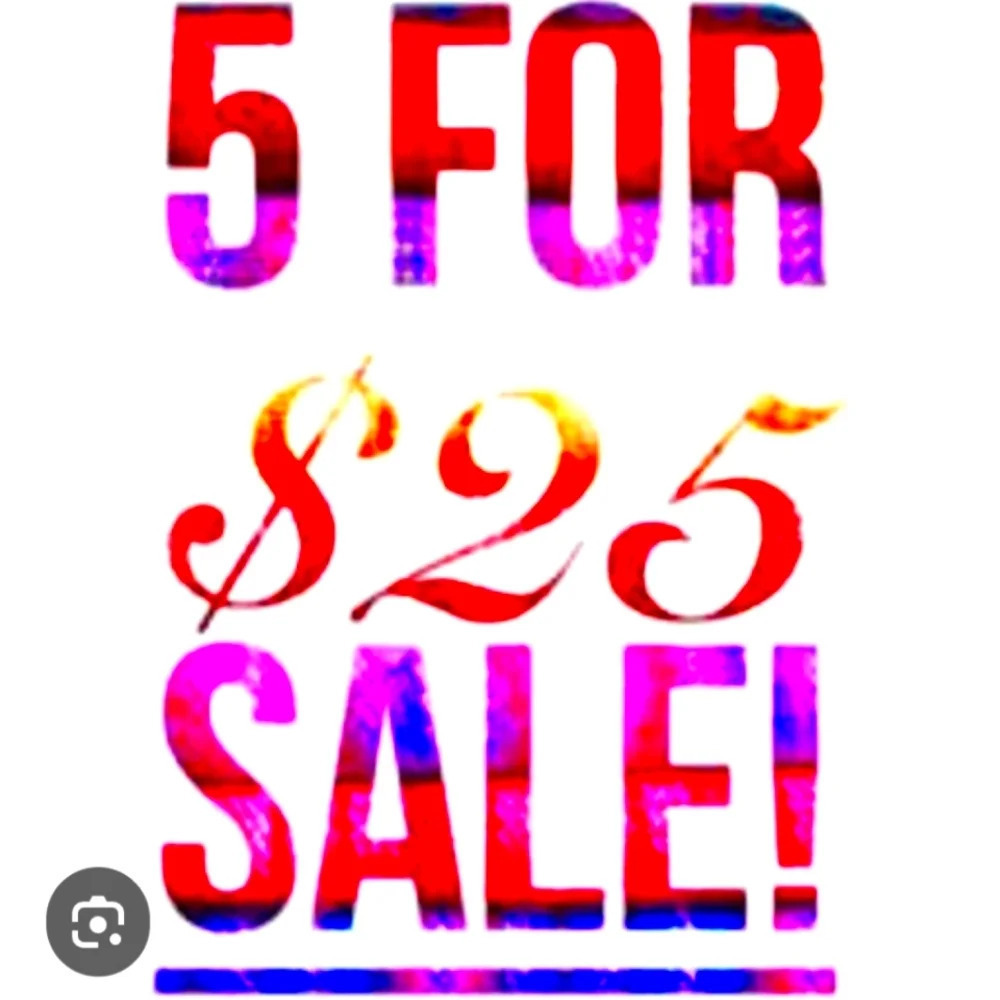 💚💚 Lots of 5 for $25 items in my closet! Make a Bundle and SAVE!!!